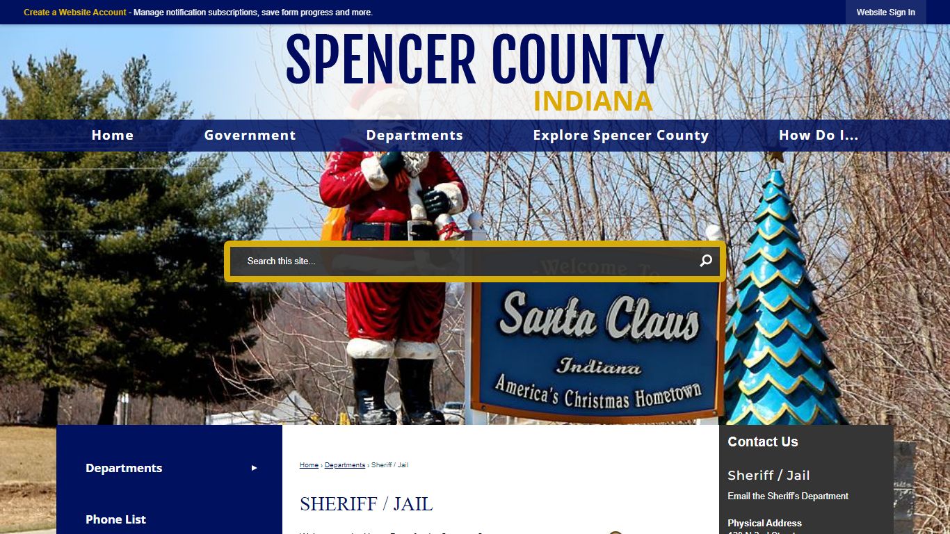Sheriff / Jail | Spencer County, IN